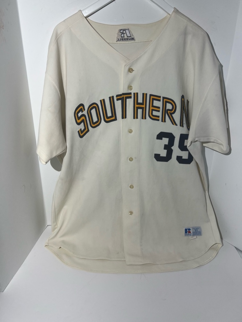 Vintage Russell Athletic Southern‎ University Baseball Jersey 50